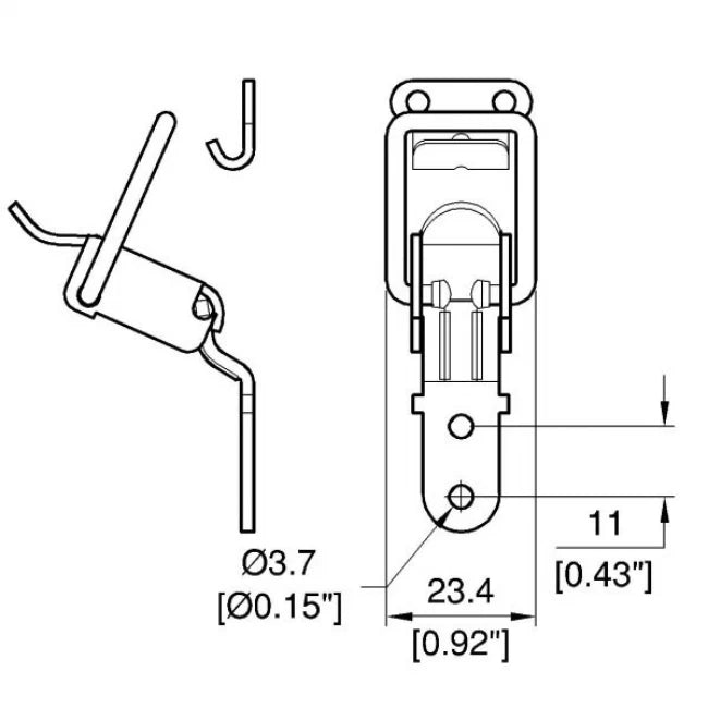 PENN ELCOM 0535SS | Cierre pequeño tipo maletín