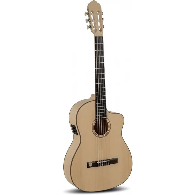 GEWA 500240 | Guitarra clásica electroacústica Pro Natura Silver Samba 4/4