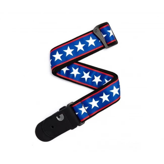 DADDARIO 50A10 | Correa strap para guitarra azul y roja