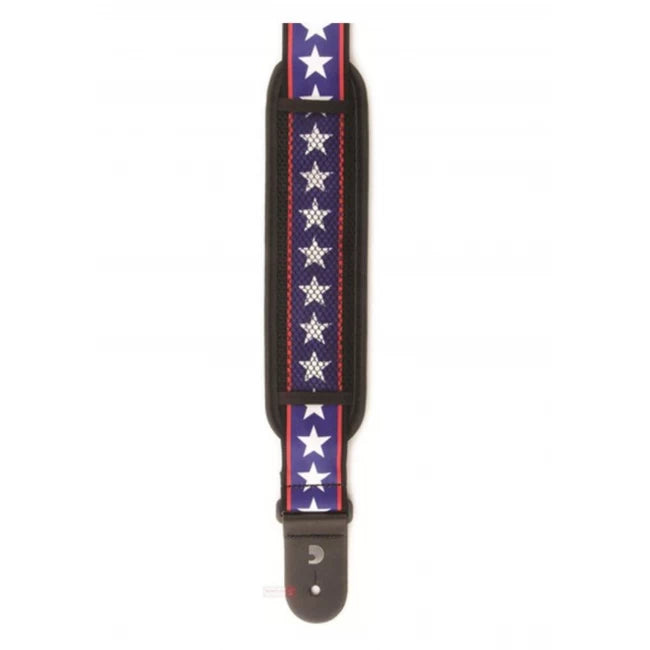 DADDARIO 50A10 | Correa strap para guitarra azul y roja