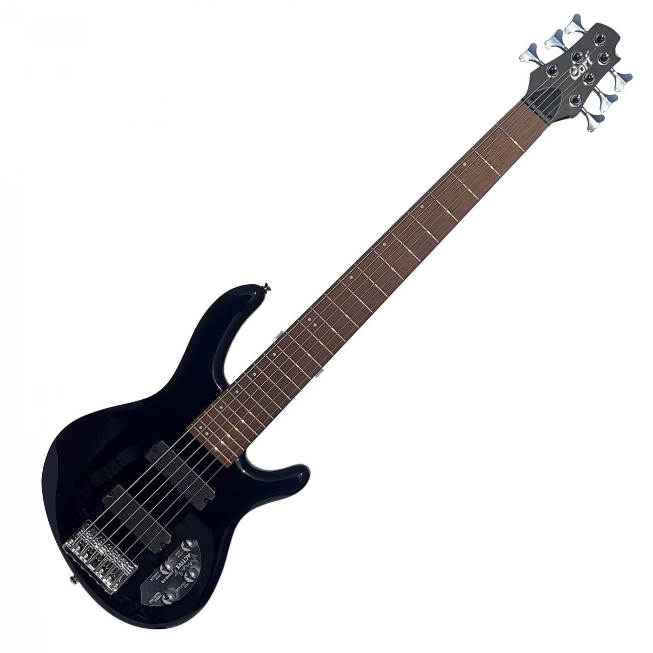 CORT ACTIONBASS-VI-PLUS-BK-WB | Bajo eléctrico de 6 cuerdas