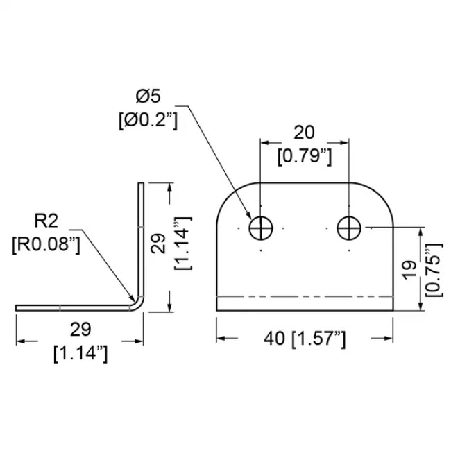 Penn Elcom B1125 | Clamp Ancho de 4 Remaches de 29mm x 40mm