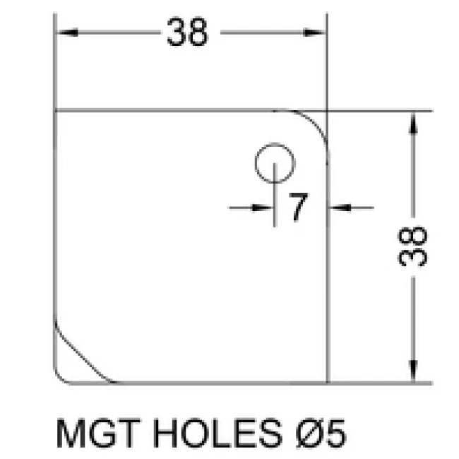 PENN ELCOM C1181Z | Esquinero Plano apilable