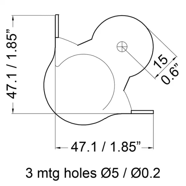 PENN ELCOM C1185Z | Esquinero plano apilable tamaño mediano