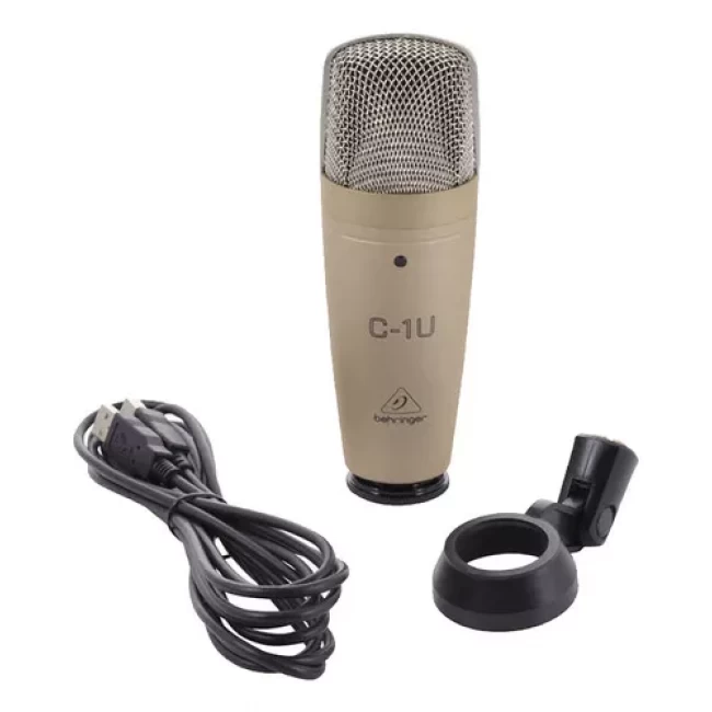BEHRINGER C1U | Micrófono USB Studio Condenser con patrón de captación cardiode
