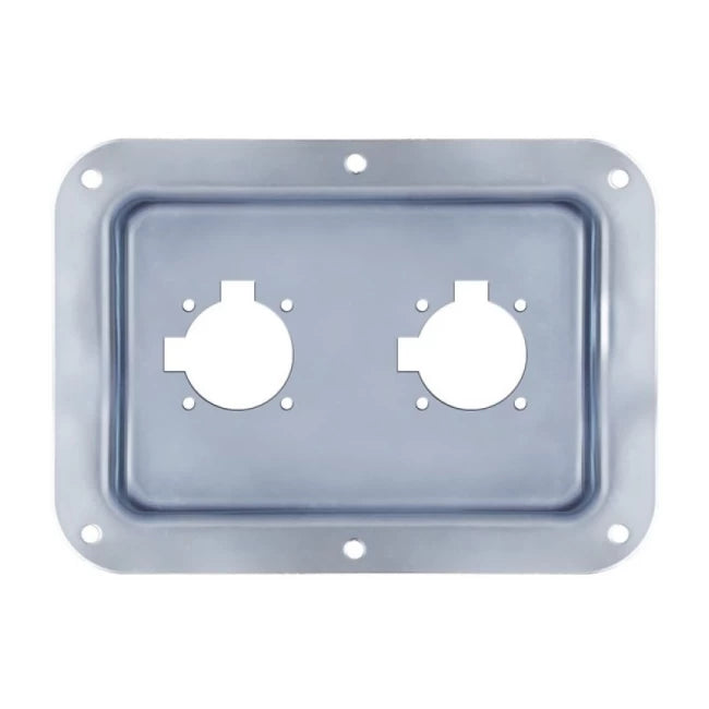 Penn Elcom D028Z | Base Embutida para 2 Conectores Speakon Zincada