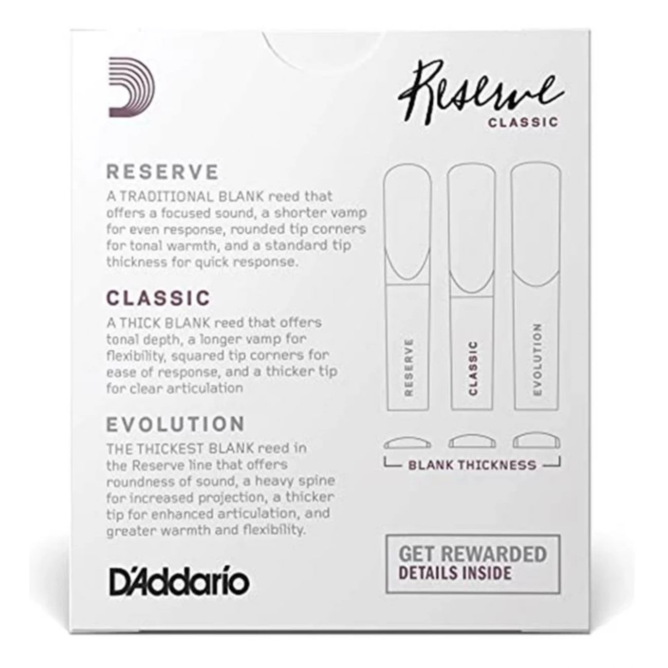 RICO DCT1040 | Caña Clásica para Clarinete 4,0 pack 10 unidades