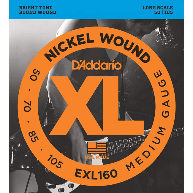 DADDARIO EXL160 | Set de cuerdas para bajo eléctrico nickel wound 050-105