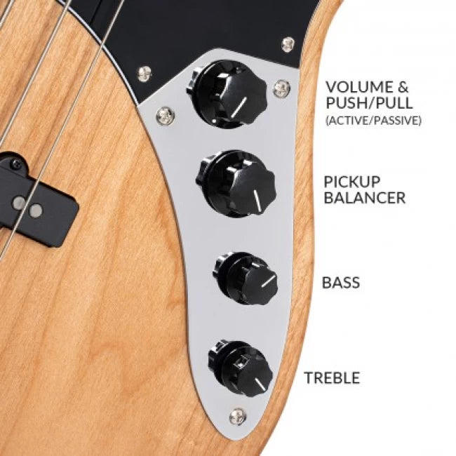 CORT GB64JJ-NAT | Bajo Eléctrico de la serie GB Natural