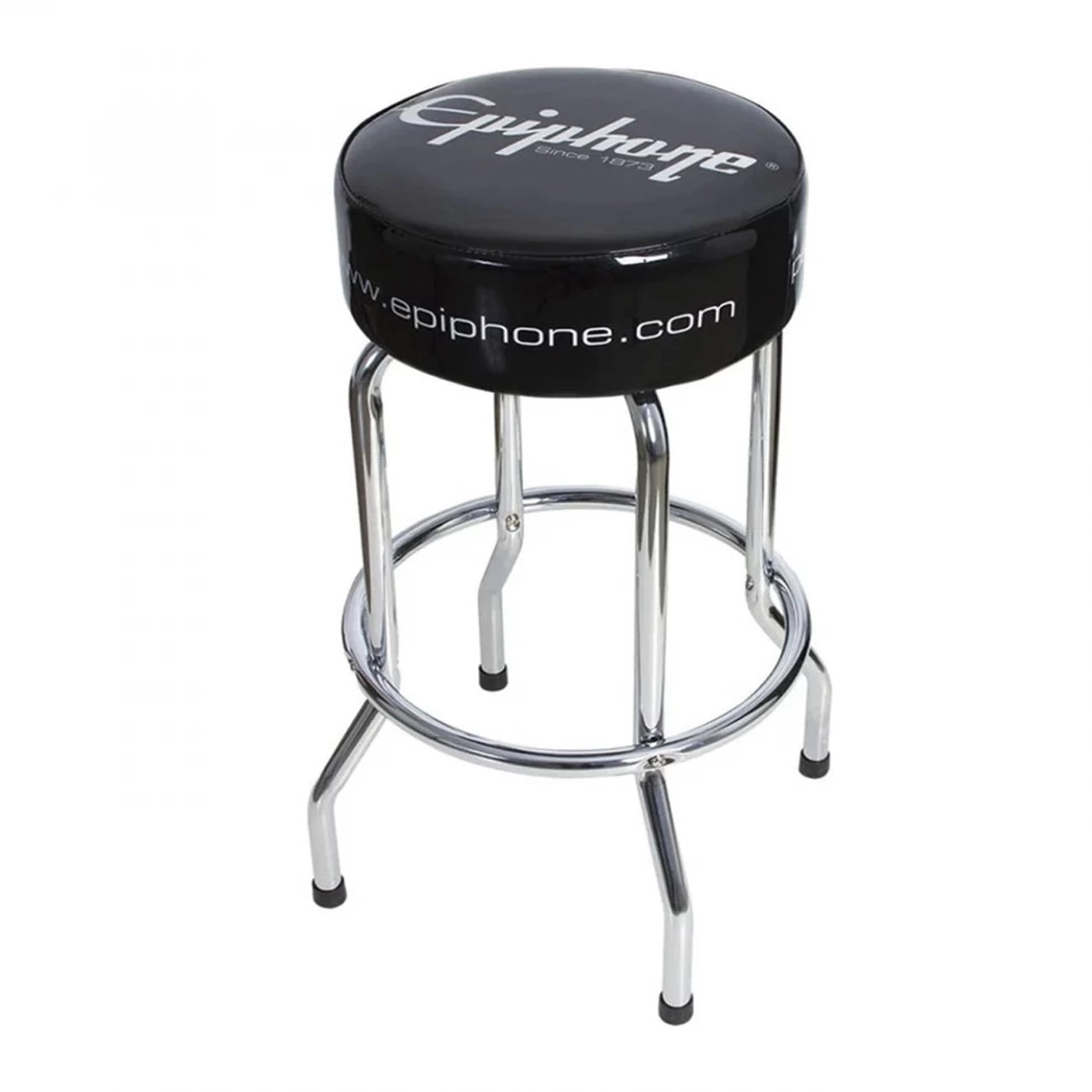 Banqueta taburete Epiphone color negro de 30 pulgadas