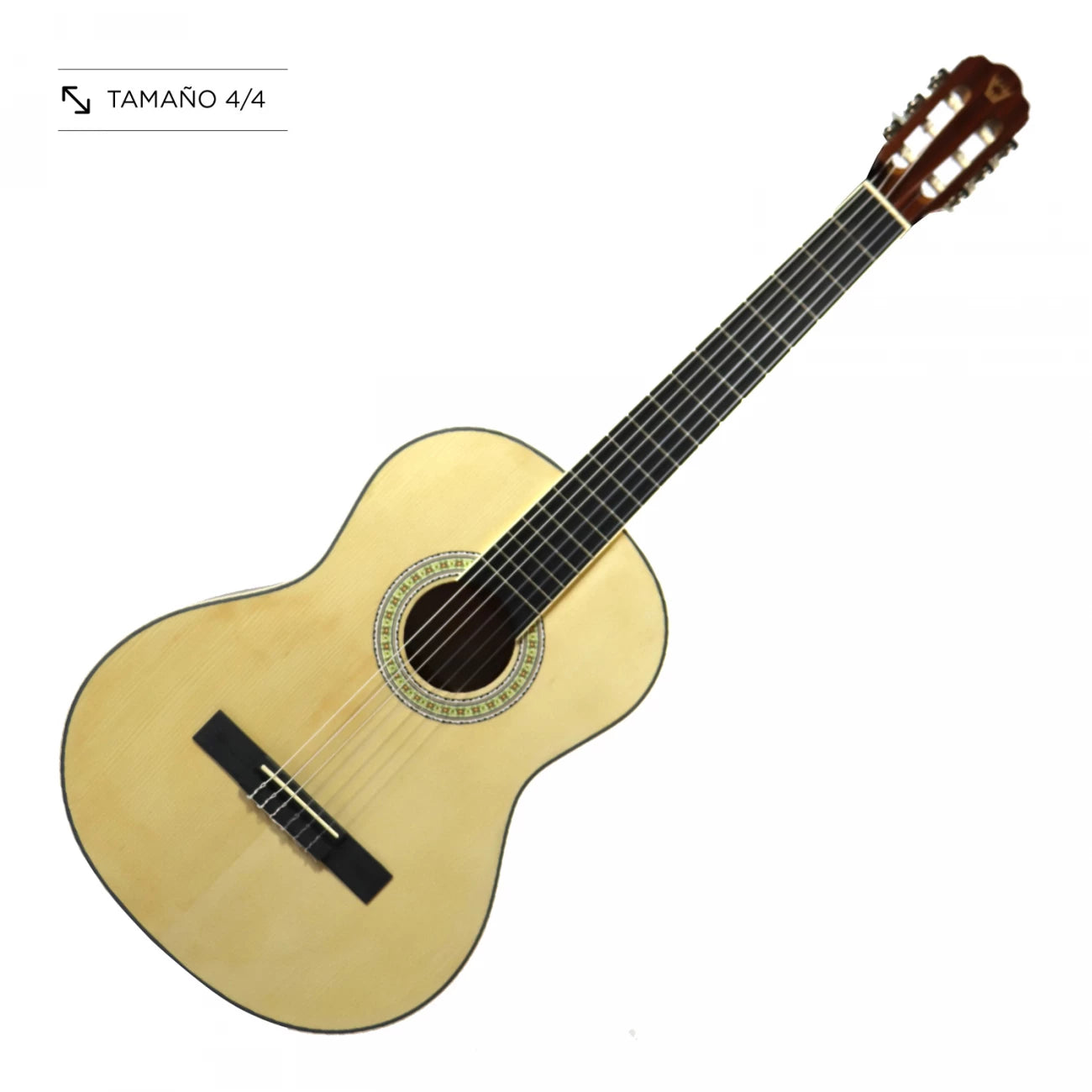 Wotan GERI-SENIOR | Guitarra clásica con cuerdas de nylon natural tamaño 4/4 con funda