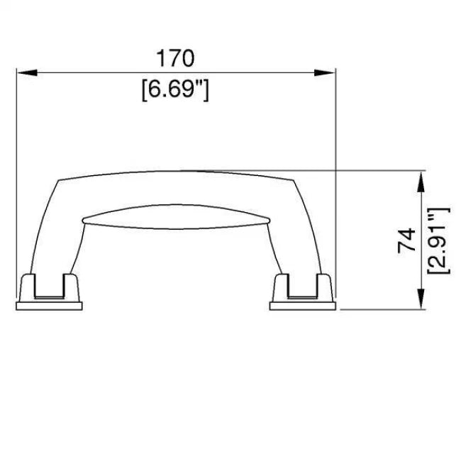 Penn Elcom H1431 | Manija Tipo Maleta Plástica Negra