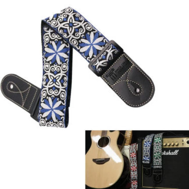 OLYMPIA JCW-205B | Correa guitarra eléctrica jackard blue
