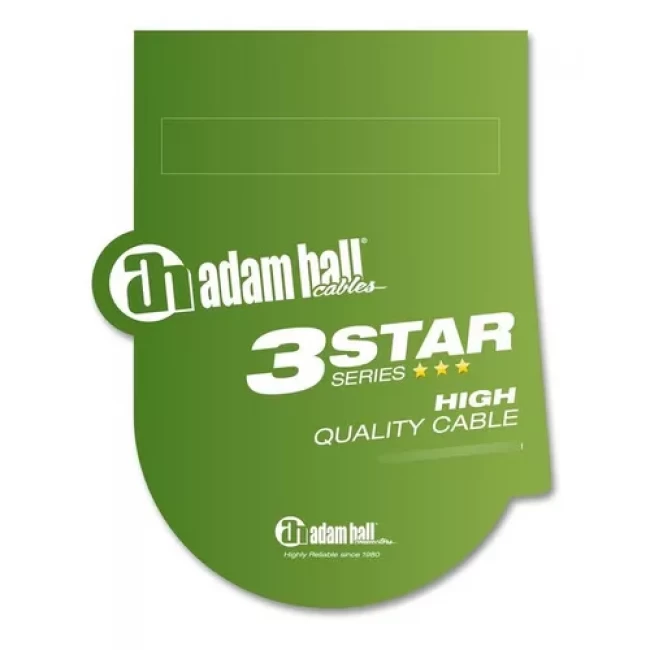 ADAM HALL K3MMP0300 | Cable Micrófono XLR Macho a Jack mono 3 metros