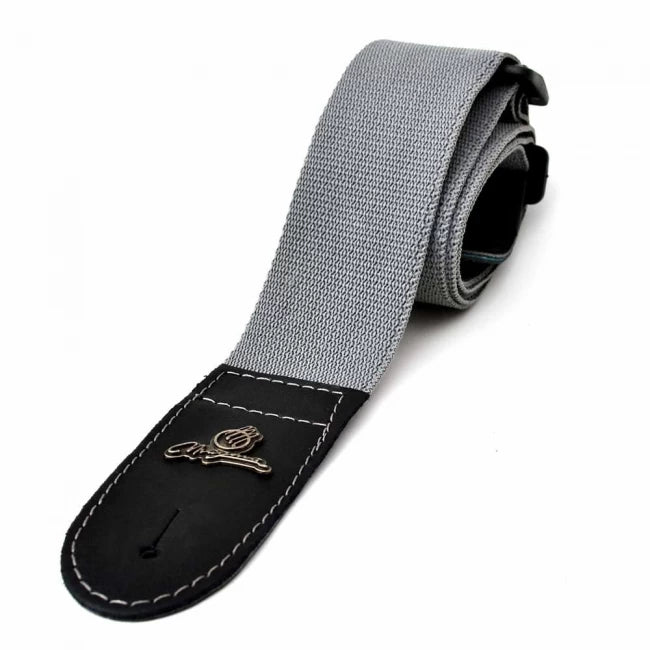 MAGMA MP09 | Correa Guitarra Eléctrica Polipropileno, Leather Lock Gris