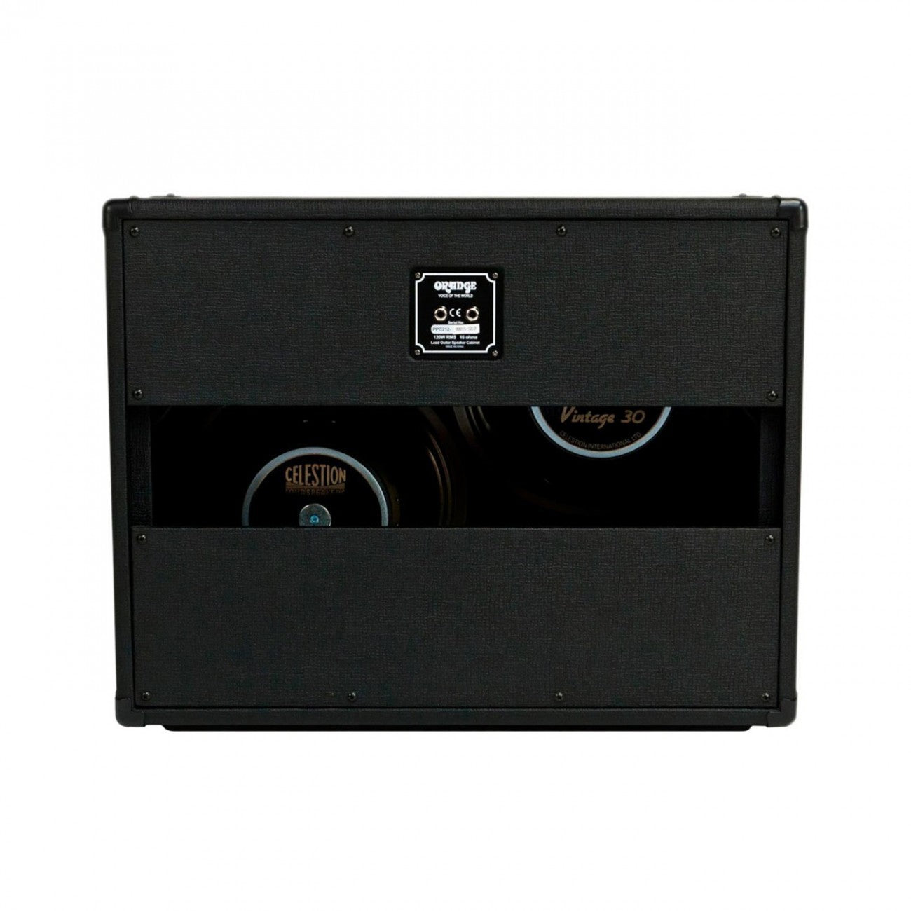Caja gabinete para guitarra 2 x 12 pulgadas Orange PPC212 Color negro