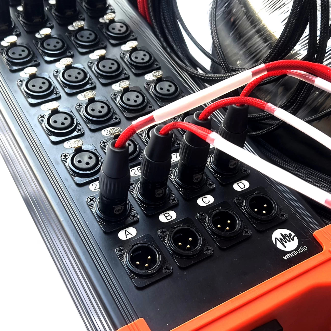 Pachera manguera vmr audio de 30 Metros 24 XLR Macho / 8 XLR Hembra