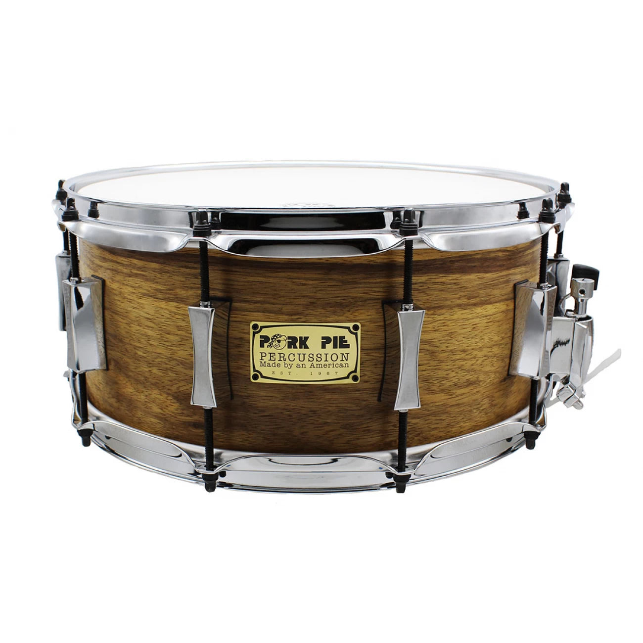 PORK PIE PP5X14OAM | Tambor de redoblante de roble de 6,5 x 14 pulgadas Oak African Marble