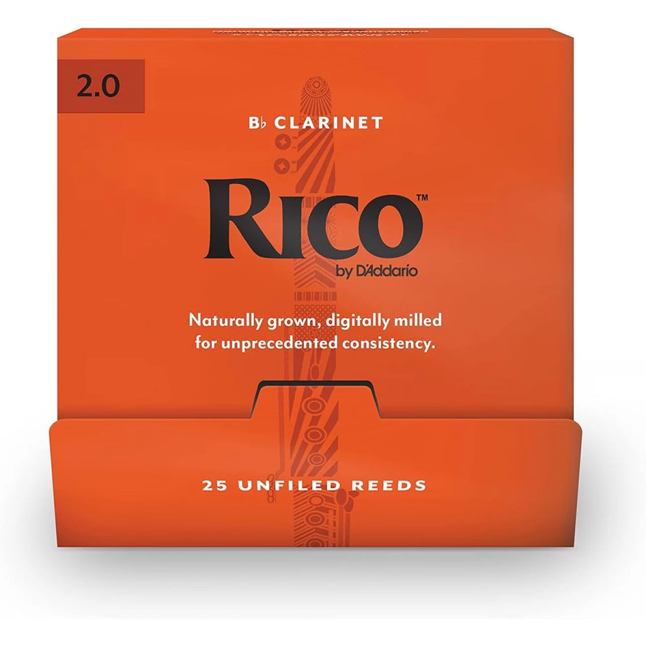 RICO RCA0120-B25 | Caña para clarinete 2.0 pack de 25