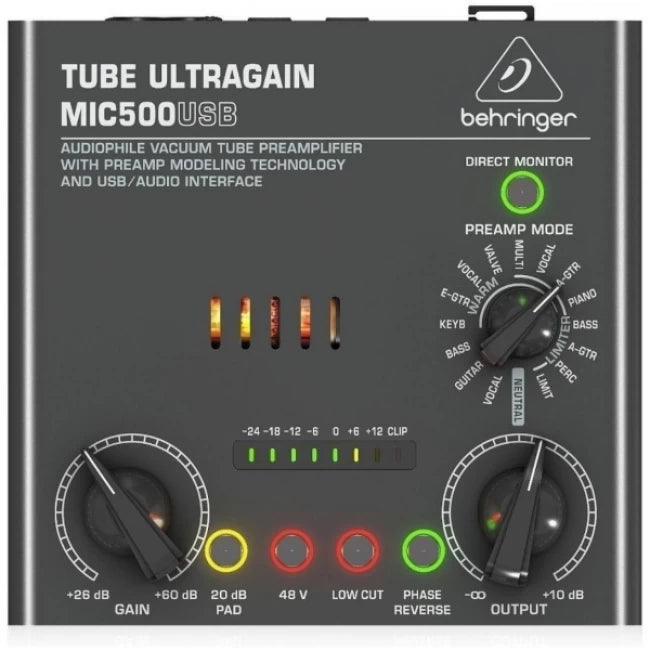 BEHRINGER VOICE-STUDIO | Pack de Grabación de Estudio con Micrófono y Preamplificador