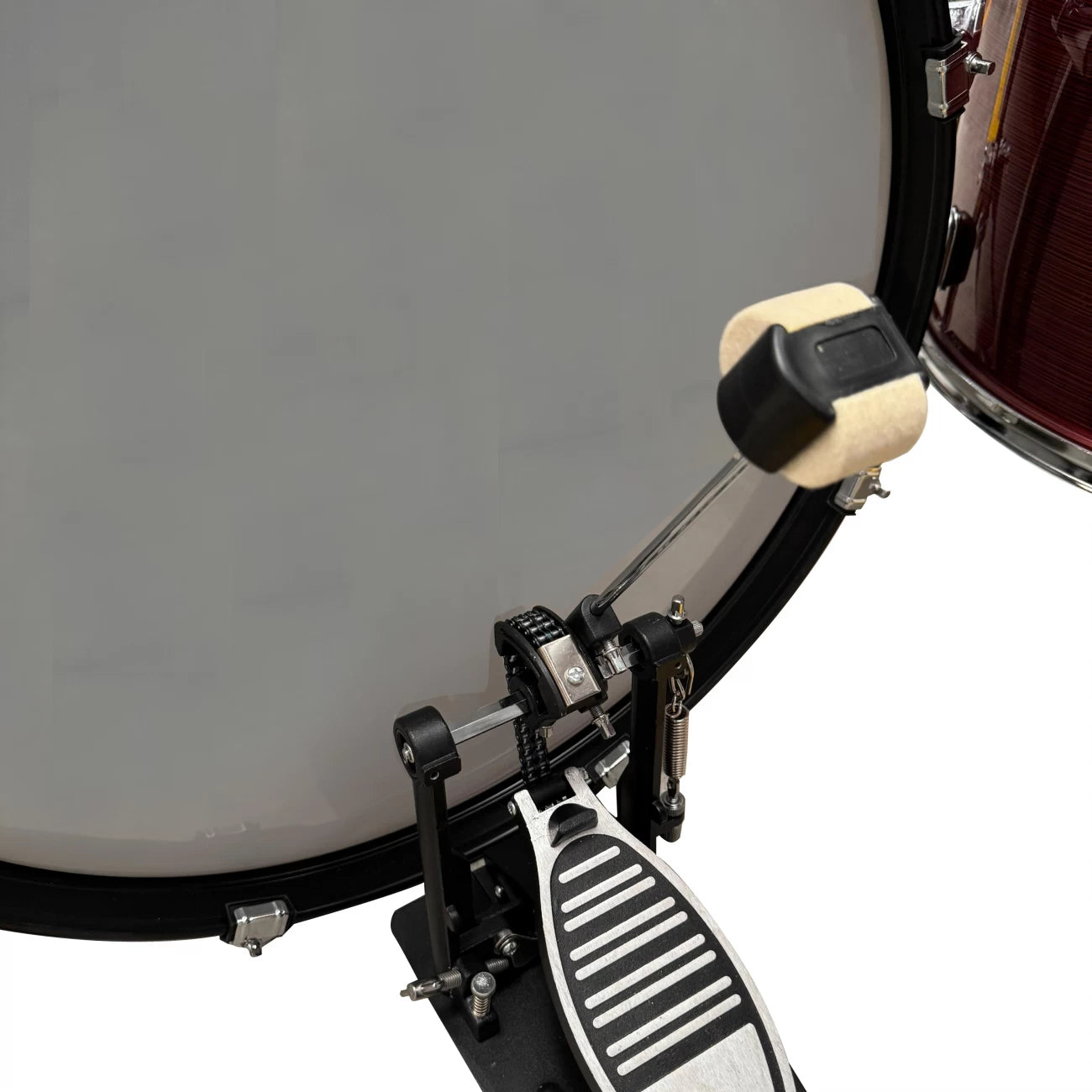 Wotan W-ACOUSTICS-DRUM4K-RD | Batería acústica de 5 cuerpos color rojo holográfico