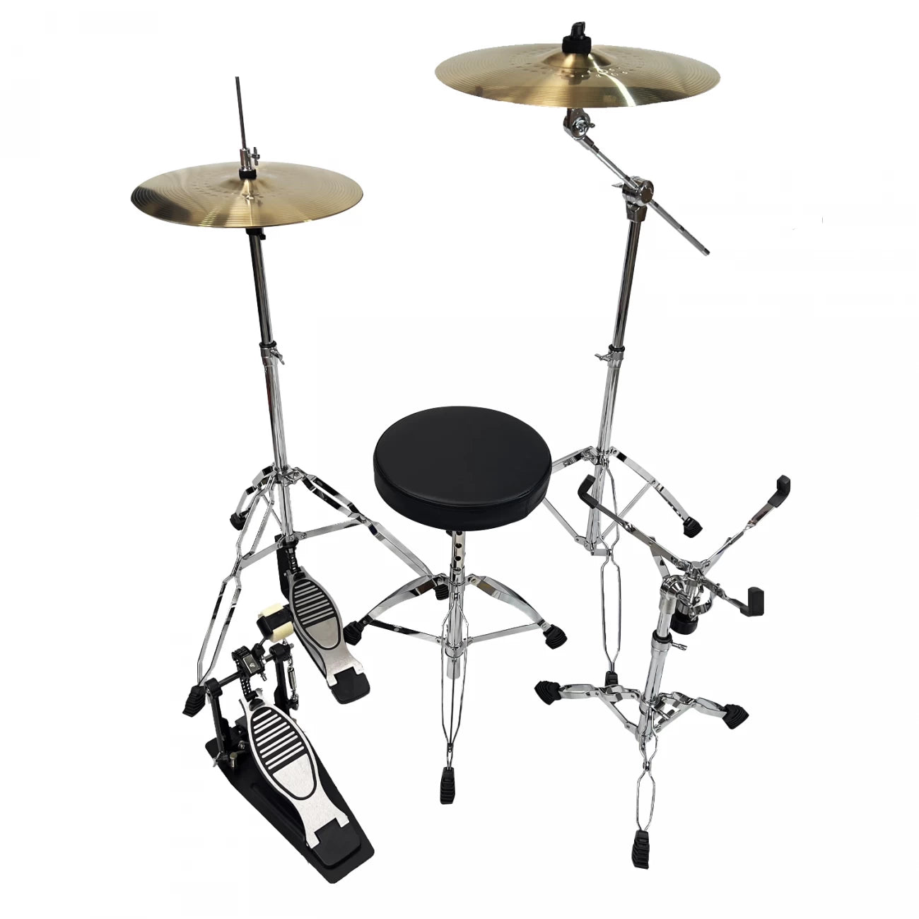 Wotan W-ACOUSTICS-DRUM4K-YL | Batería acústica de 5 cuerpos color amarillo holográfico