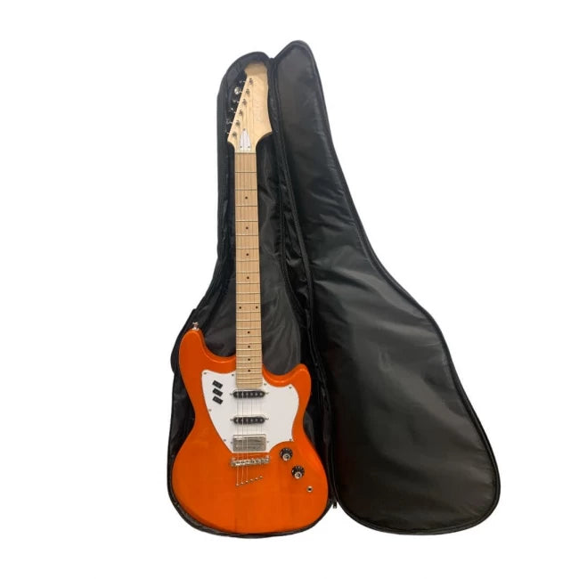 WOTAN WBAG-GE | Funda para Guitarra Electrica con cirerre y cintas tipo mochila