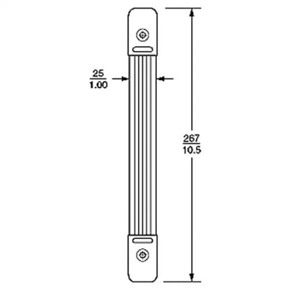 Penn Elcom 0315BK | Asa de correa con placa de acero y soporte