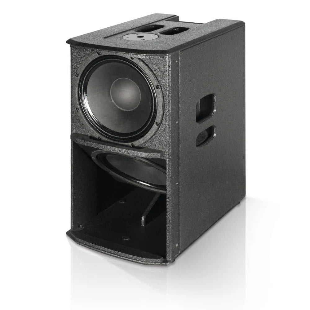 Descripción 2400W Peak / 1200W Rms, Amplificador Clase D, Digipro G4. Sistema Estéreo 2x12".