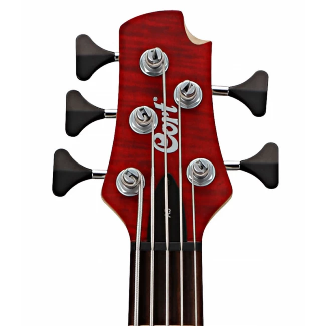 CORT A5PLUS-FMMH-OPBC | Bajo eléctrico de cinco cuerdas Artistan Series Open Pore Black Cherry