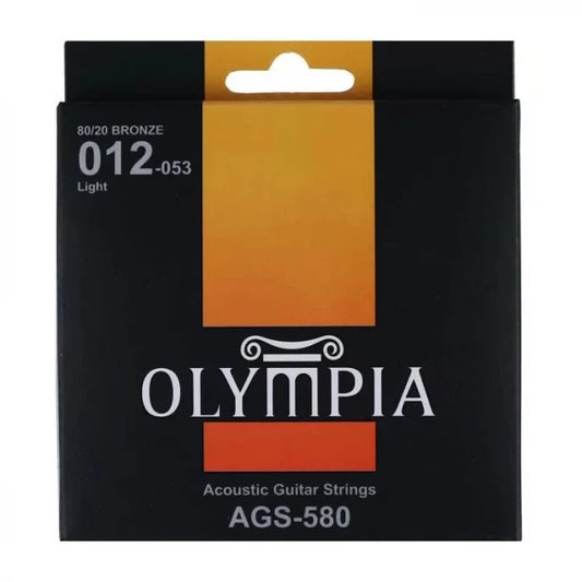 OLYMPIA AGS580 | Cuerdas para Guitarra Acústica Light Calibres 12-53