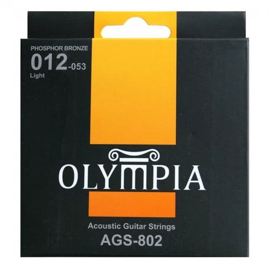 OLYMPIA AGS802 | Cuerdas para Guitarra Acústica Calibres 12-53