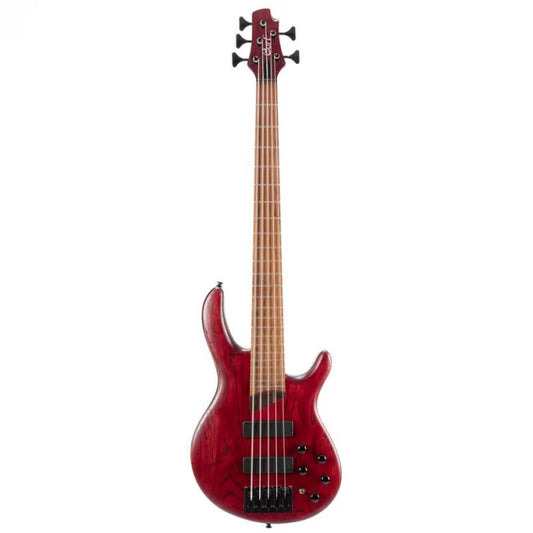 CORT B5-ELEMENT-OPBR | Bajo Eléctrico B5 Element de la Artistan Series Open Pore Burgundy Red