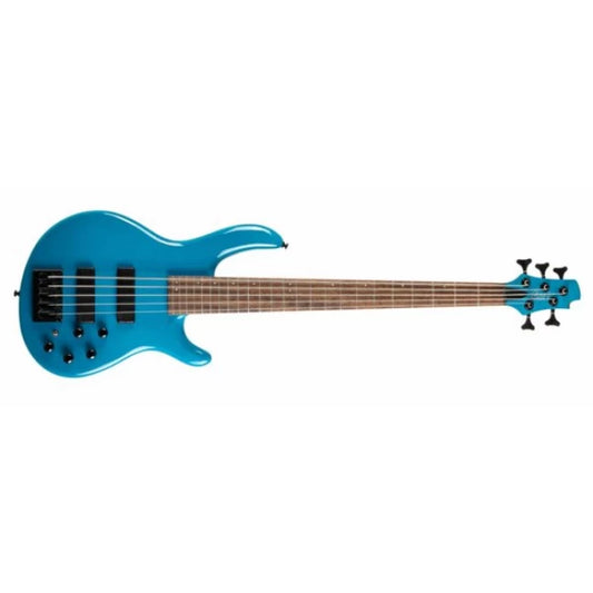 Cort C5Deluxe-CBL | Bajo eléctrico de 5 cuerdas C5 Deluxe color azul