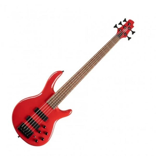 Cort C5Deluxe-CRD | Bajo eléctrico de 5 cuerdas C5 Deluxe color rojo