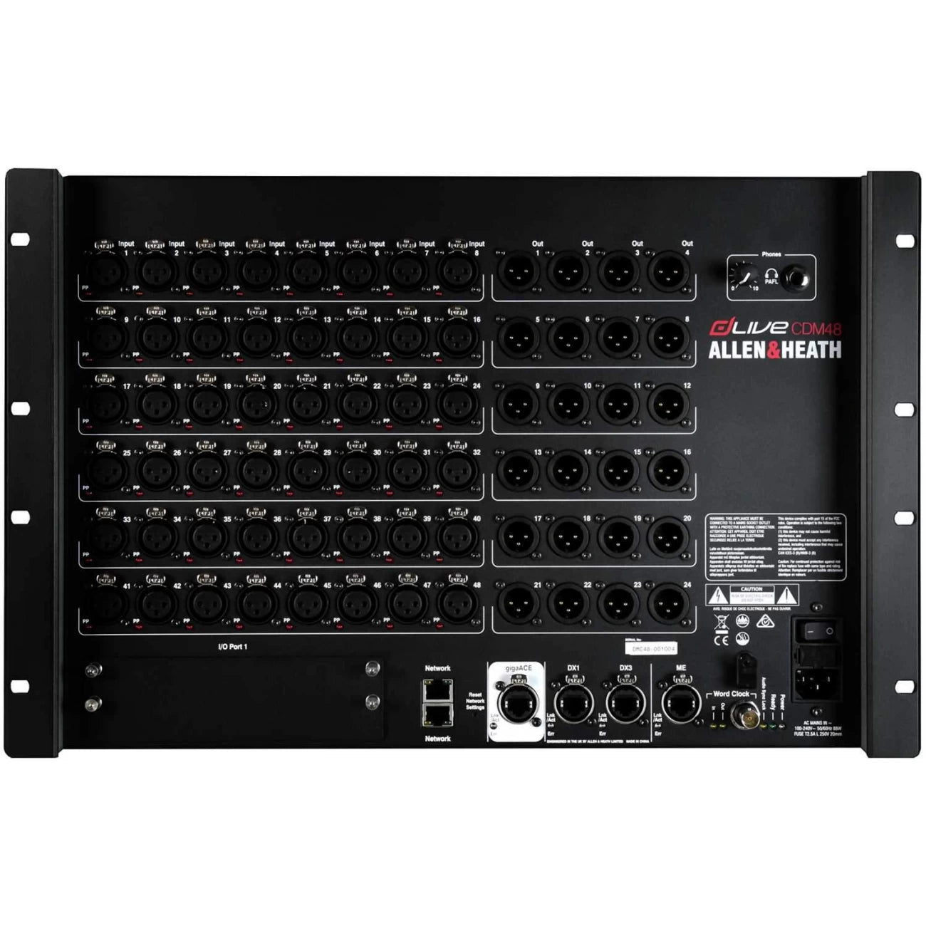 MixRack de 48 Entradas/24 Salidas para Sistemas dLive C Class