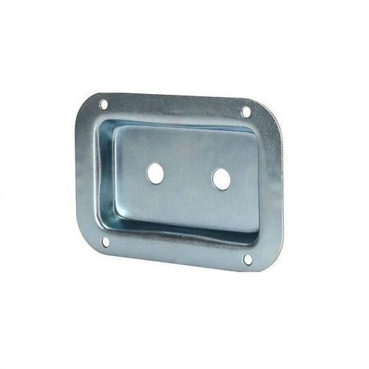 Penn Elcom D0607Z | Placa Mediana con 2 Agujeros para Conectores Jack Zincada