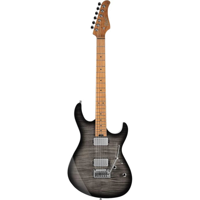 CORT G290FAT-II-TBB | Guitarra eléctrica con diapasón de arce tostado Trans Black Burst
