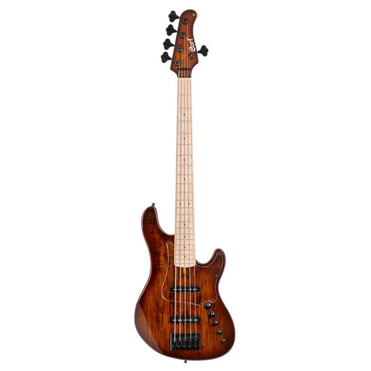 Cort GB-Fusion-5-ABB | Bajo eléctrico de 5 cuerdas GB Fusion Antique Brown Burst