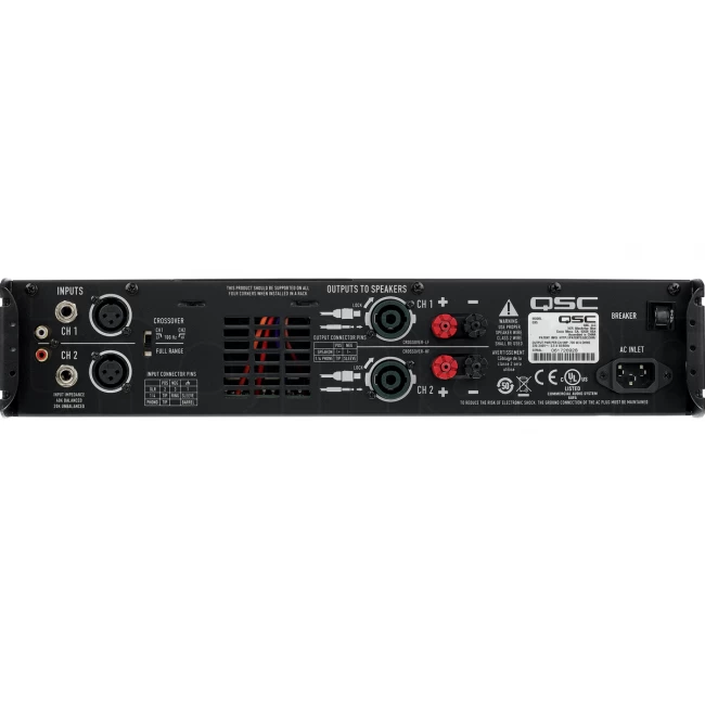 QSC GX3 | Amplificador de 2 canales de 425w de potencia por lado