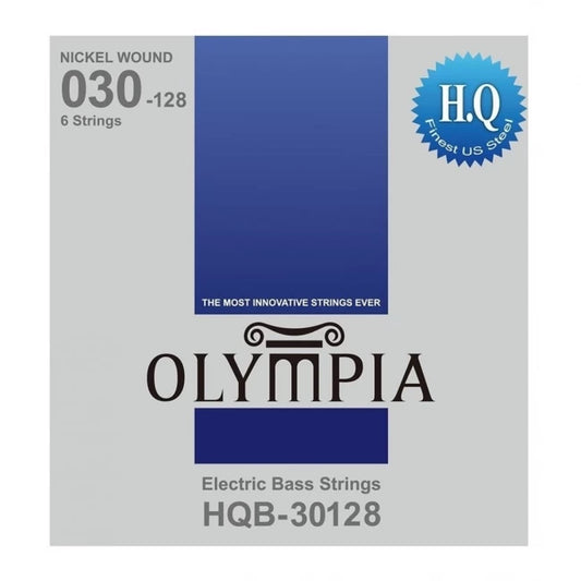 OLYMPIA HQB30128 | Cuerdas para Bajo de 6 Cuerdas Calibres 30-128