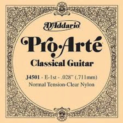 Daddario J4501 | Cuerda 1ra (primera) de nylon para guitarra clasica