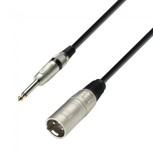 ADAM HALL K3MMP0300 | Cable Micrófono XLR Macho a Jack mono 3 metros