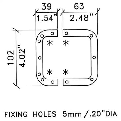 Penn Elcom L0906 | Placa trasera metálica