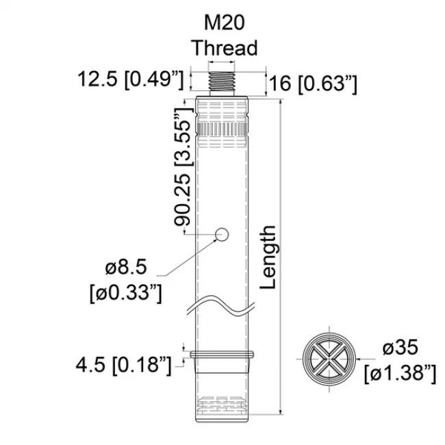 Penn Elcom M204312 | Poste de Acero para parlante