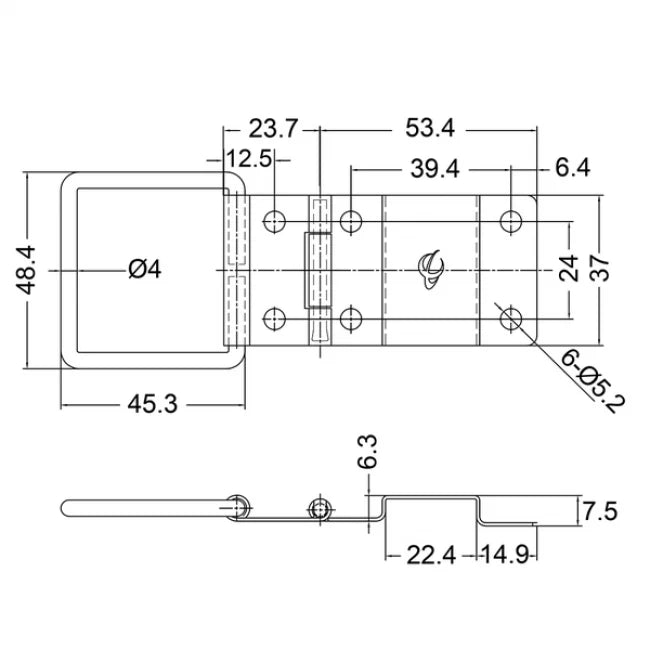 PENN ELCOM 2129N-50 | Tope Interno Maleta Grande 280 Mm