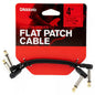 Daddario PW-FPRR-204OS | Cable de conexión plano de ángulo recto desplazado a ángulo recto - 4 pulgadas