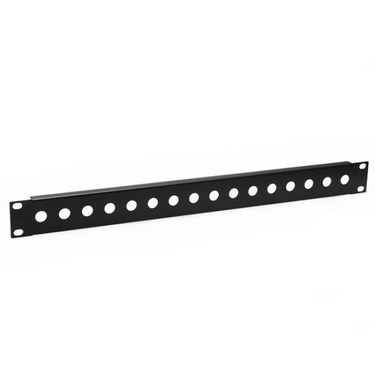 Penn Elcom R1278-1UK | Panel para rack con 16 agujeros para ficha jack de 1U