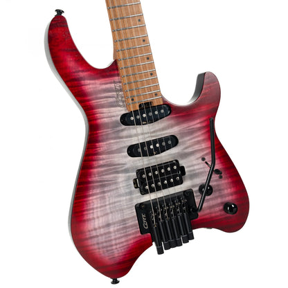 Guitarra eléctrica headless Cort Space HSS Semi Gloss Lava