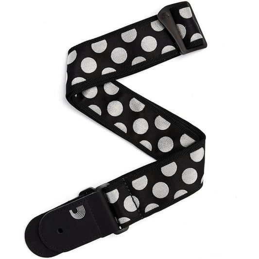 DADDARIO T20W1407 | Correa Polka Dots para guitarra color silver